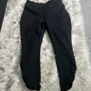 Express leggings black/dark gray with zipper accent